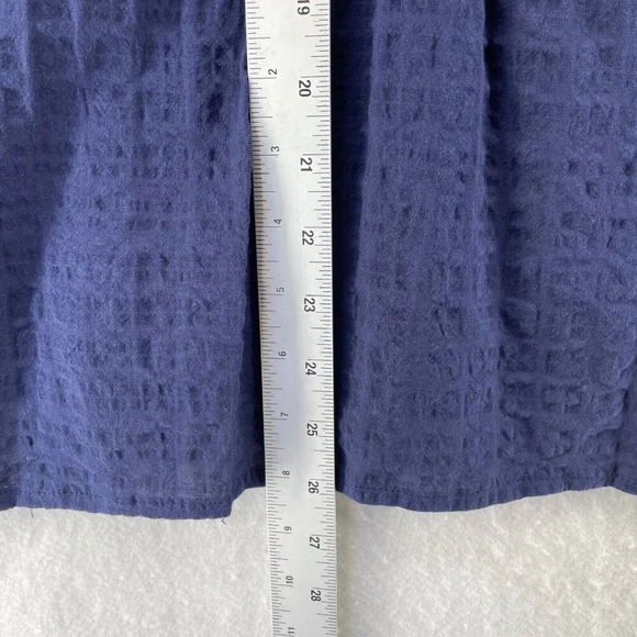 Gloria Vanderbilt Tops Womens Sz S Navy Blue Short Sleeve V Neck Pullover Blouse - Picture 5 of 10